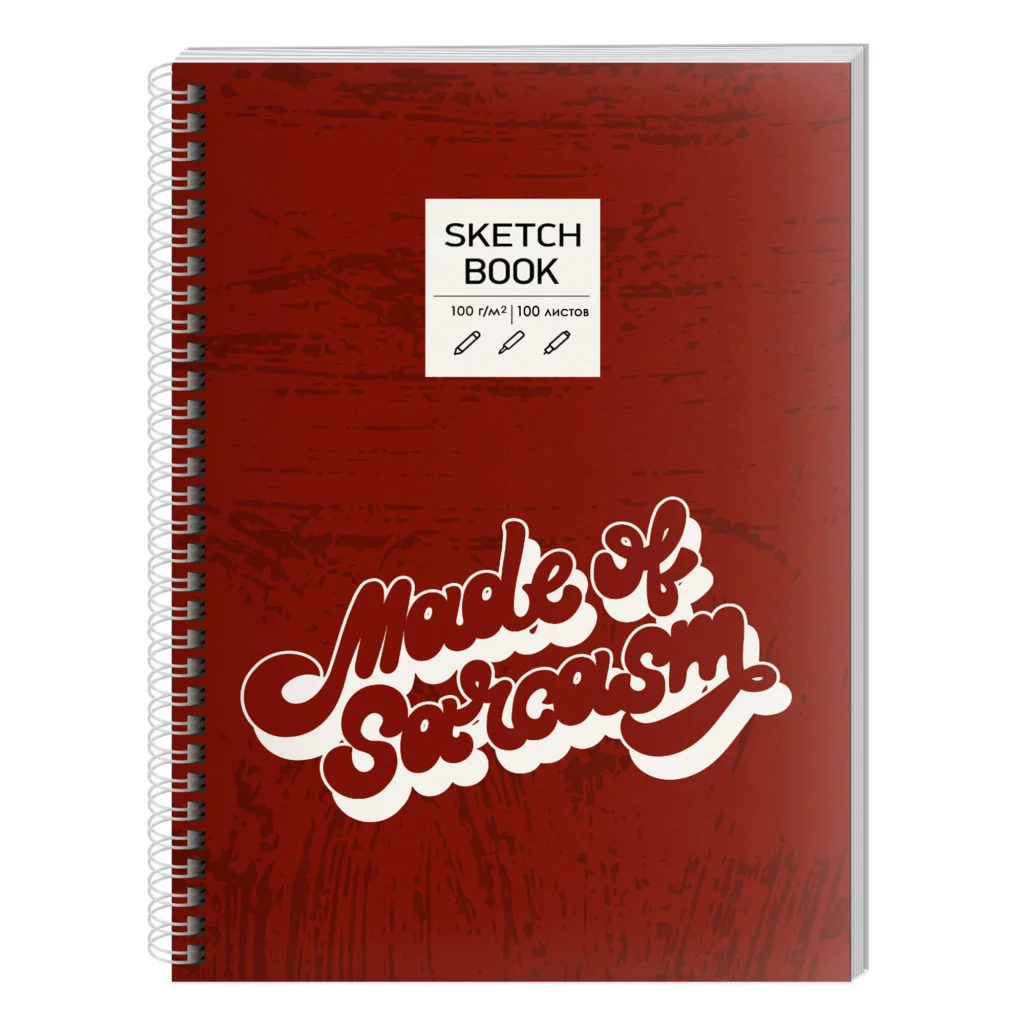 Альбом для рисования А5, 100л. Евроспираль. Тв. обл, мат. ламин.  Бумага–офсет 100г/м2, белая,без линовки.