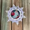 Деревянная игрушка Снежинка. Дед Мороз с часами